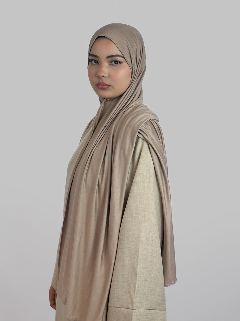 Premium Jersey Hijab | Sand