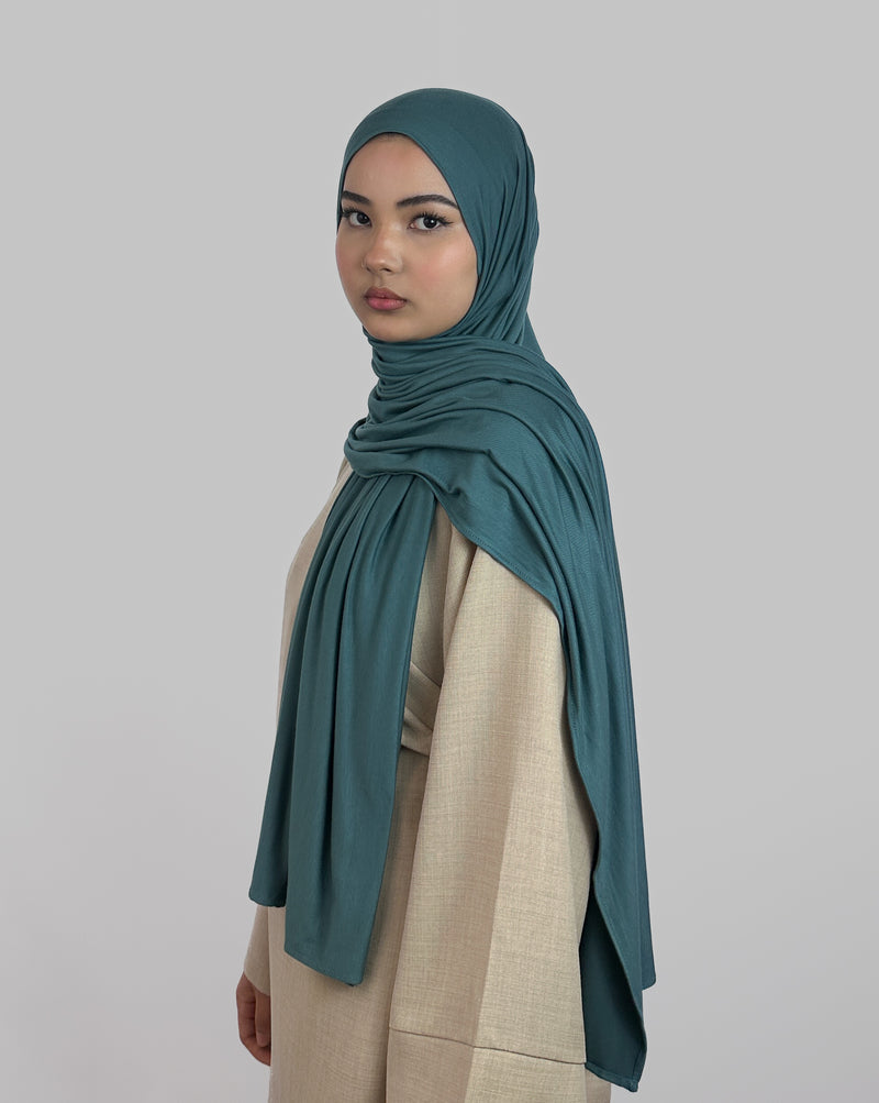 Premium Jersey Hijab  | Türkis