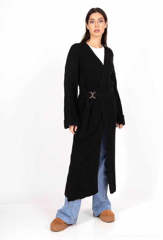 Long Cardigan - Black